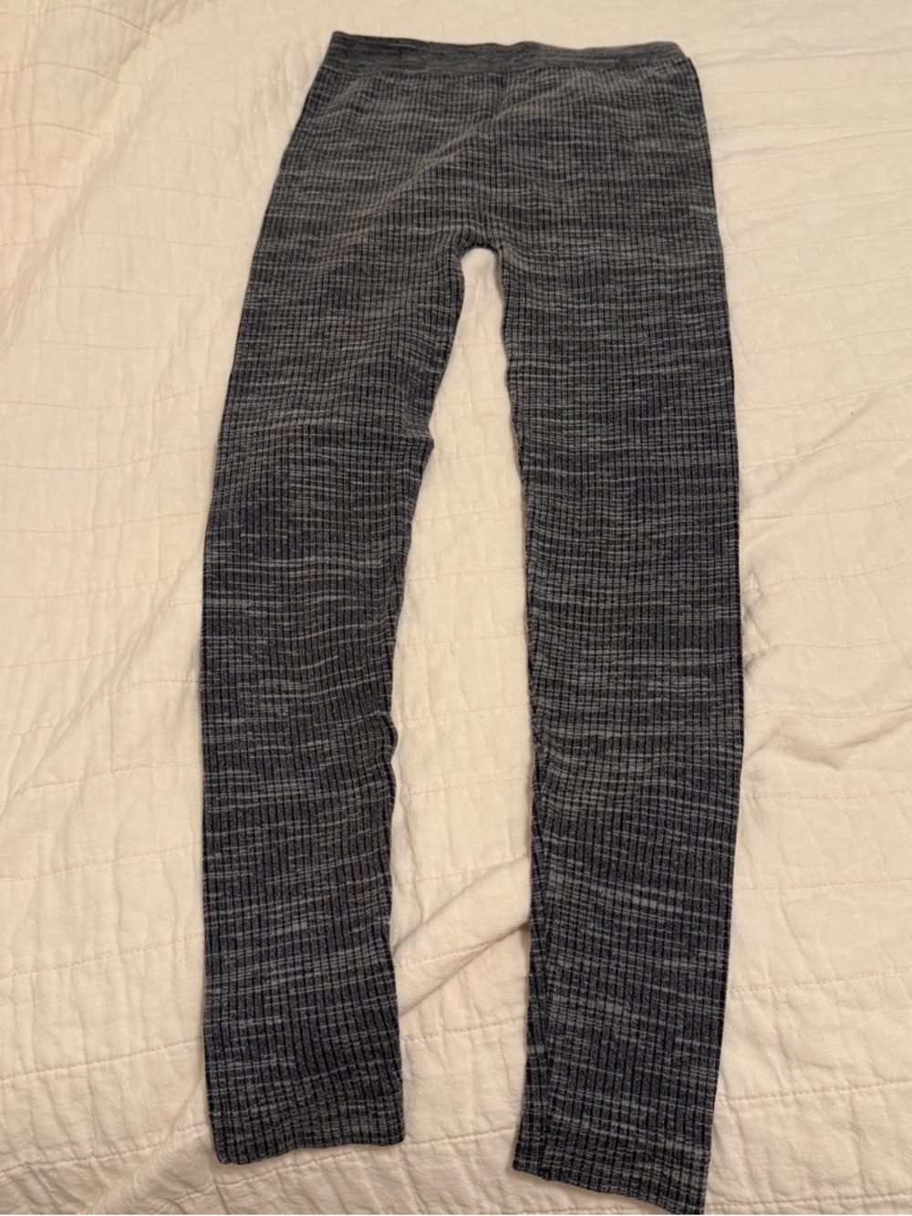 One Step Up Grey Ribbed Leggings